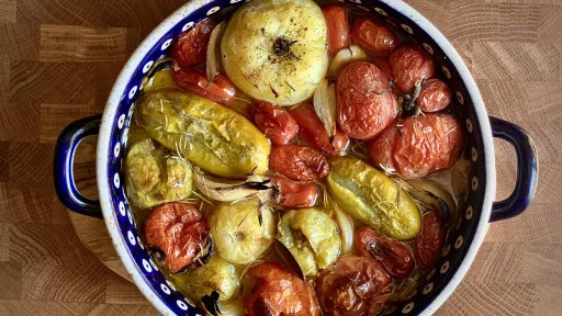 Pieczone pomidory vegestyl