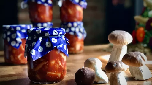 Borowiki w sosie pomidorowym vegestyl