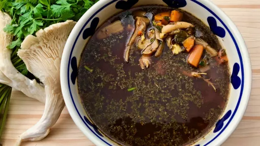 A'la flaczki z boczniaka vegestyl