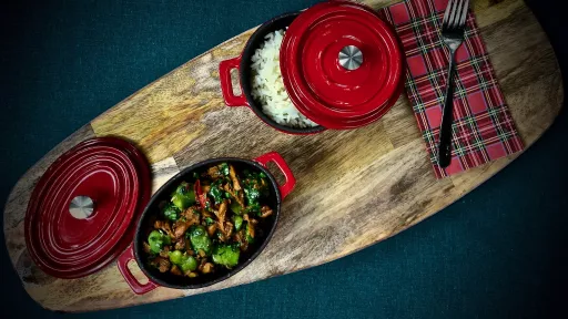 B&oacute;b z kurkami vegestyl