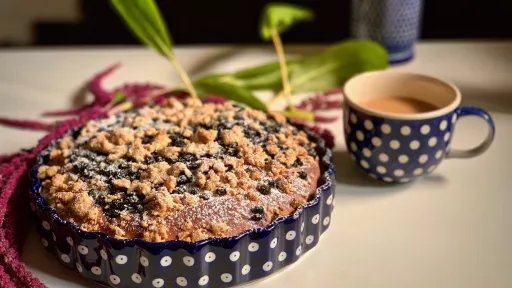 Drożdż&oacute;wka z jagodami vegestyl