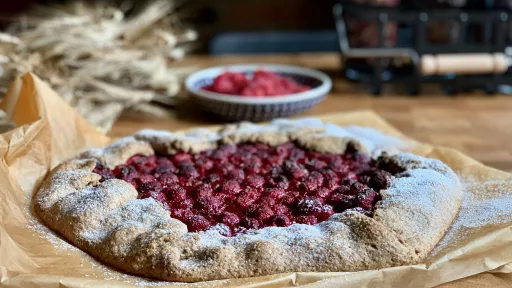 Tarta z malinami vegestyl