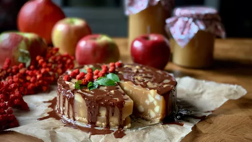 Szarlotka bez pieczenia vegestyl