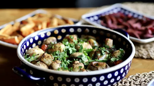 Pieczone pieczarki z tymiankiem vegestyl