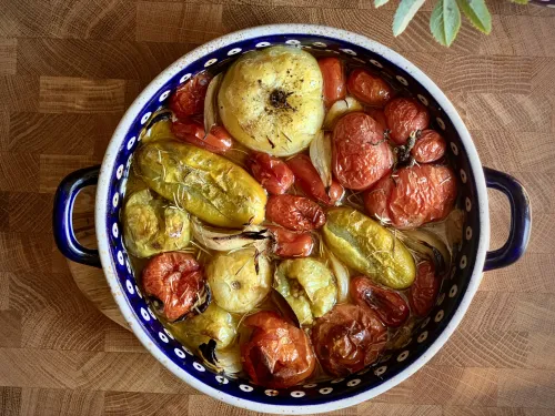 Pieczone pomidory vegestyl