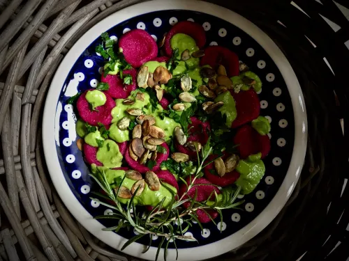 Kluseczki buraczane vegestyl