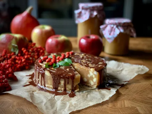 Szarlotka bez pieczenia vegestyl