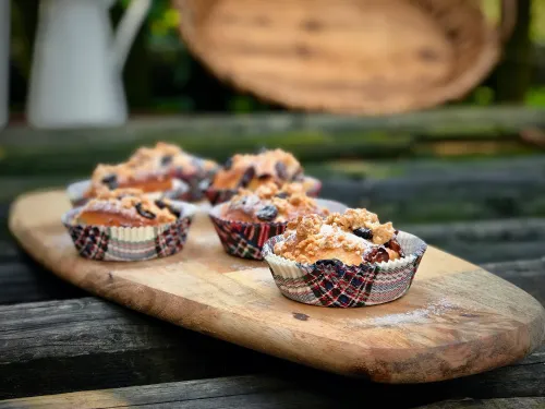 Drożdżówki z bakaliami vegestyl