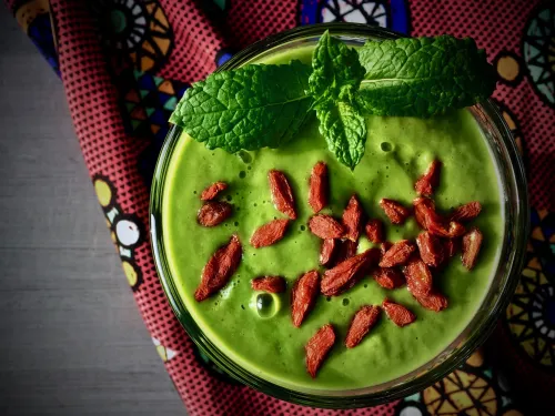 Zdrowy koktajl szpinakowy vegestyl