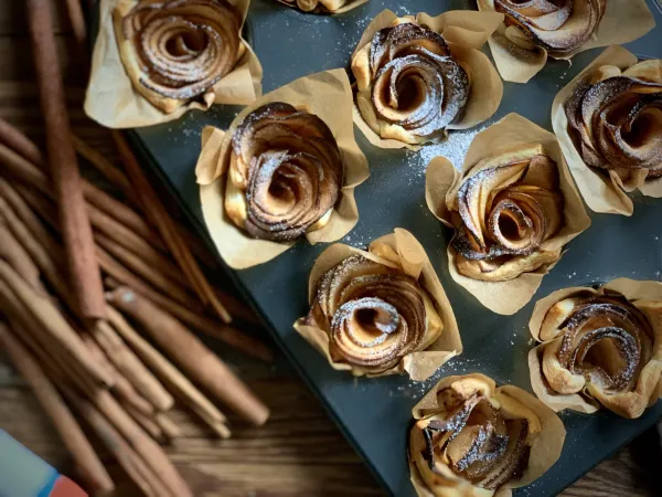 Jabłkowe r&oacute;życzki - vegestyl