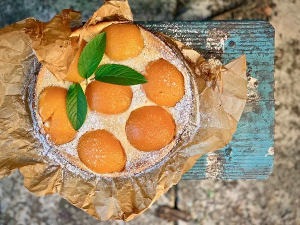 Kruche z brzoskwiniami vegestyl