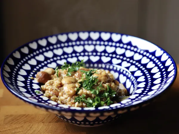 Risotto z borowikami vegestyl
