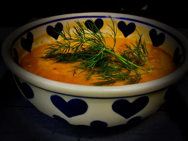 Gęsta zupa pomidorowa z ryżem vegestyl