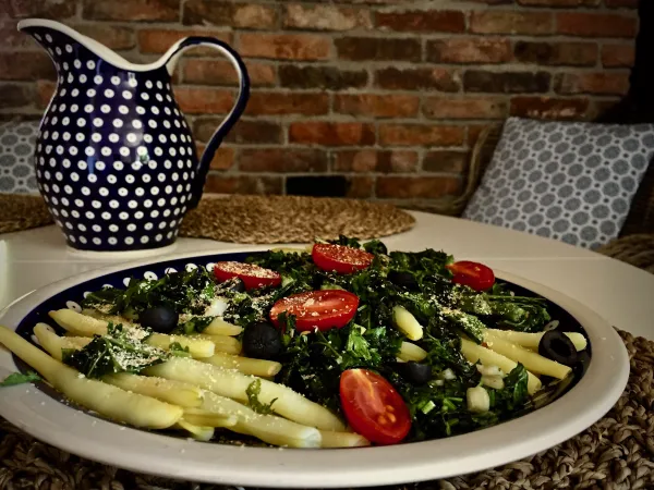 Fasolka szparagowa z jarmużem vegestyl