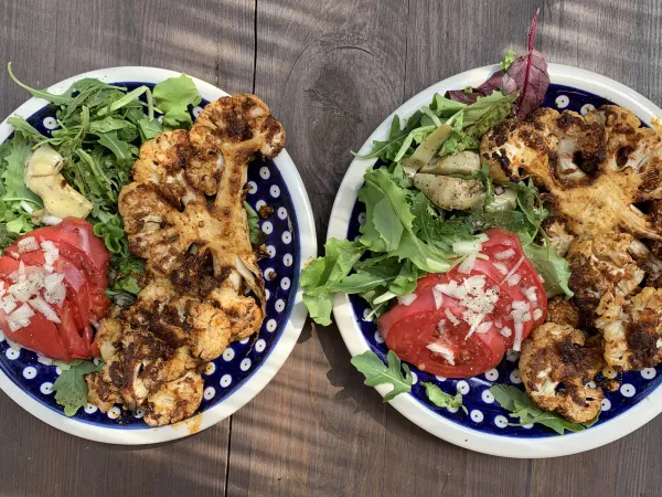 Steki z kalafiora vegestyl