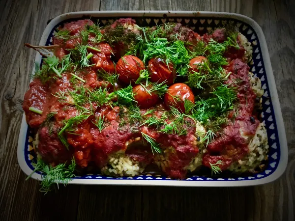 Gołąbki bez zawijania vegestyl