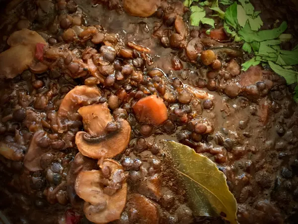 Gulasz z pieczarkami - vegestyl