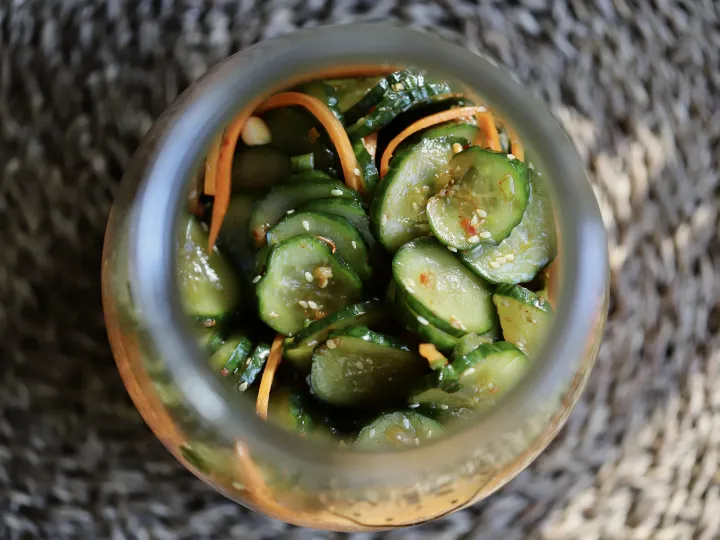 Ogórki po koreańsku vegestyl