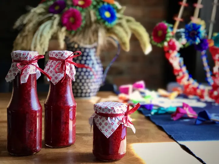 Konfitura z malin vegestyl