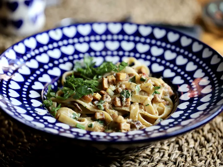 Alla carbonara, czyli najlepszy wegański przepis vegestyl