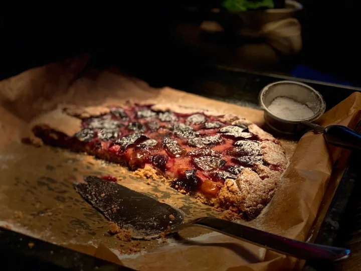 Rustykalna tarta ze śliwkami vegestyl