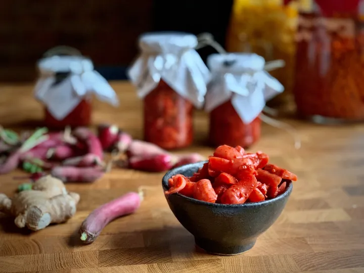 Kimchi z rzodkiewek vegestyl